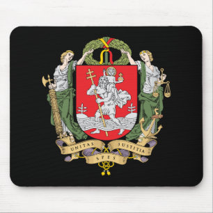 Tapis De Souris Armoiries de Vilnius, Lituanie Plaque de souris