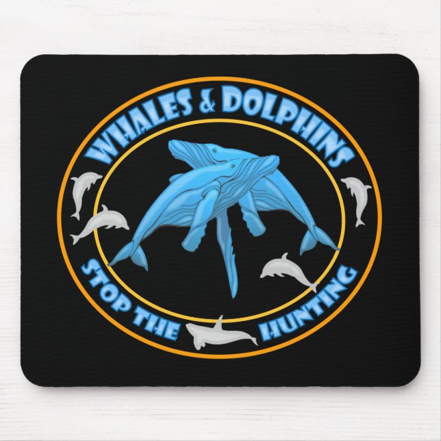 Tapis De Souris Arrêter la chasse aux baleines (Devant)