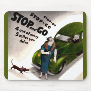 Tapis De Souris Arrêtez, allez, mais ne touchez pas la grosse dame