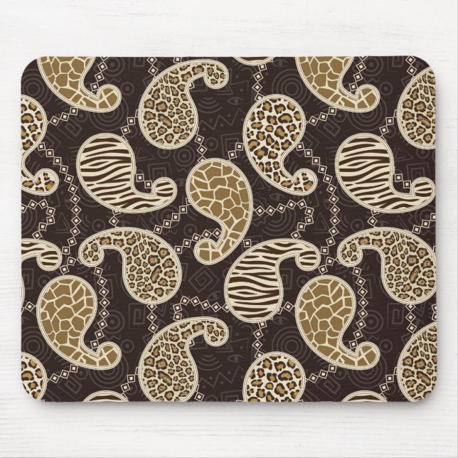 Tapis De Souris Arrière - plan de style de Paisley (Devant)