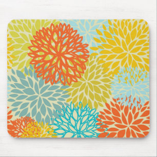 Tapis De Souris Arrière - plan floral sans couture