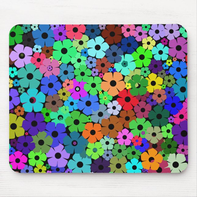 Tapis De Souris Arrière - plan floral simple (Devant)