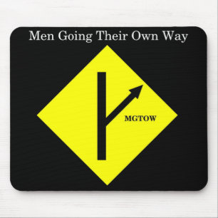 Tapis De Souris Arrière - plan Mousepad-Noir de MGTOW