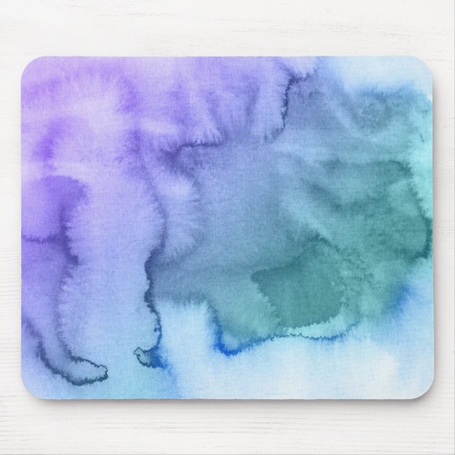 Tapis De Souris Arrière - plan peint à la main 6 d'aquarelle (Devant)