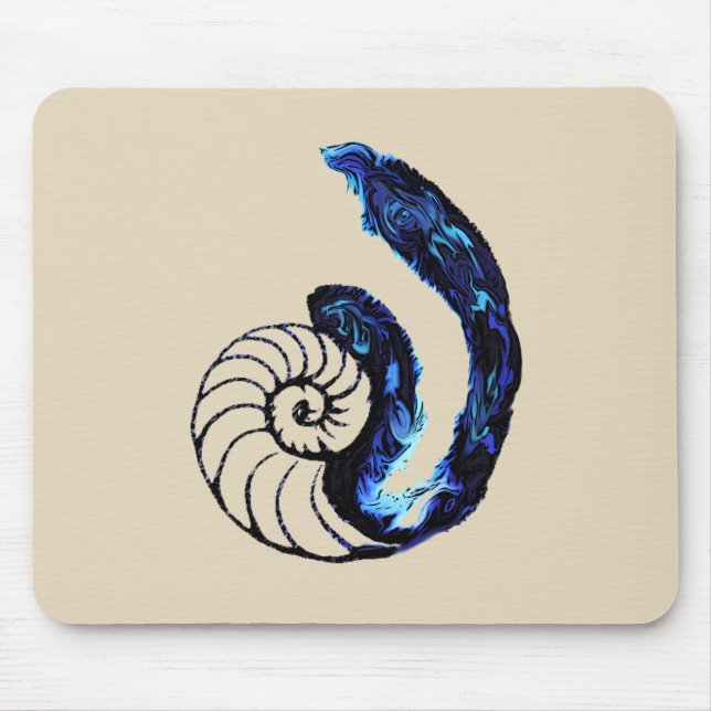 Tapis De Souris Arrière - plan personnalisable de noir d'orphelin (Devant)