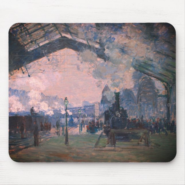 Tapis De Souris Arrivée du train de Normandie, Gare Saint-Lazare : (Devant)