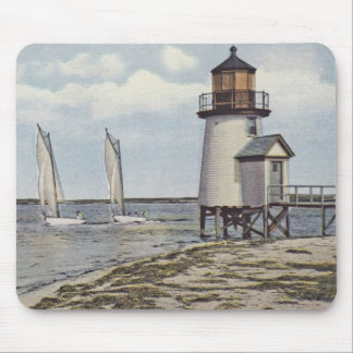 Tapis De Souris Arrondissage du phare Nantucket de point de Brant