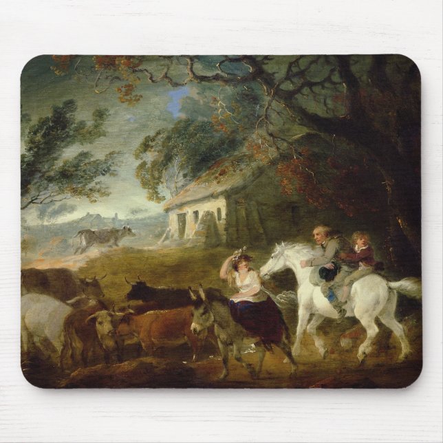 Tapis De Souris Arrondissant avant la tempête, 1805 (huile sur le (Devant)