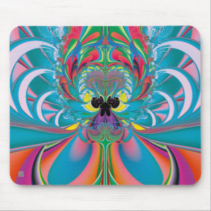 Tapis De Souris Art abstrait papillon d'été