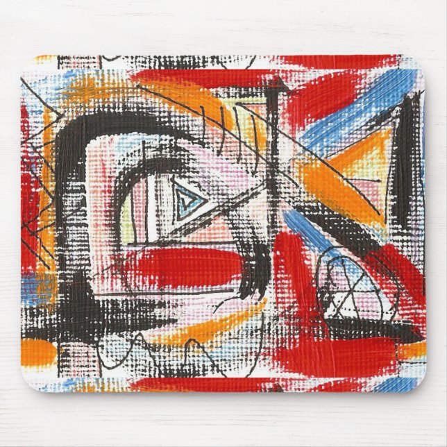 Tapis De Souris Art abstrait peint troisième parMain (Devant)