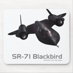 Tapis De Souris Art aéronautique Mousepad "SR-71 Blackbird"