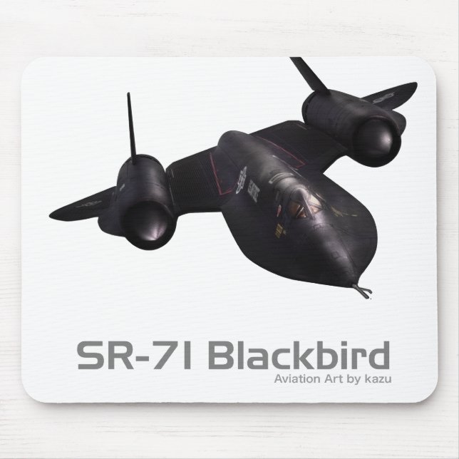 Tapis De Souris Art aéronautique Mousepad "SR-71 Blackbird" (Devant)