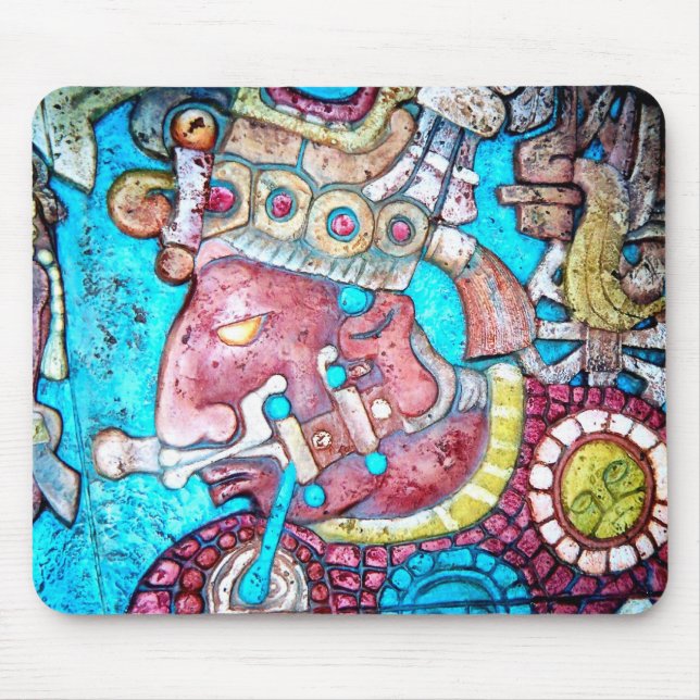 Tapis De Souris Art aztèque de Mousepad d'Indien de grand prêtre (Devant)