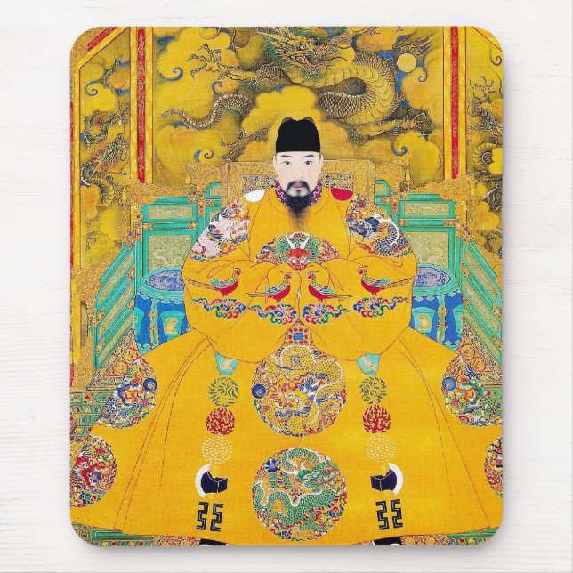 Tapis De Souris Art chinois classique oriental frais d'empereur de (Devant)