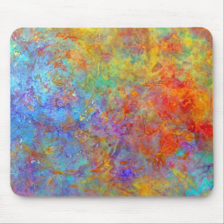 Tapis De Souris Art coloré Mousepad d'arc-en-ciel