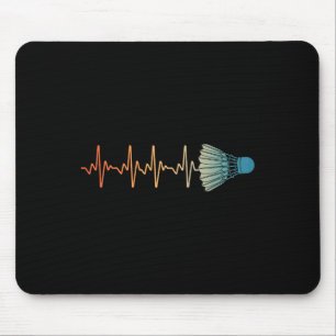Tapis De Souris Art de badminton pour hommes femmes amateur de bad