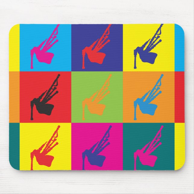 Tapis De Souris Art de bruit de cornemuses (Devant)