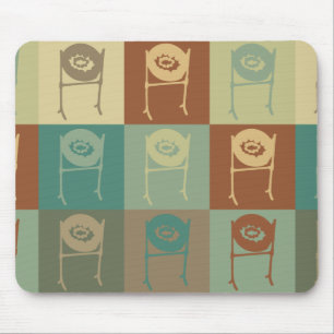 Tapis De Souris Art de bruit de tambour métallique