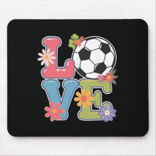 Tapis De Souris Art de football cool pour femmes adolescentes gard