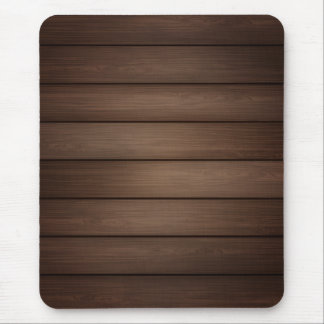 Tapis De Souris Art de mode abstrait marron rayé grain de bois