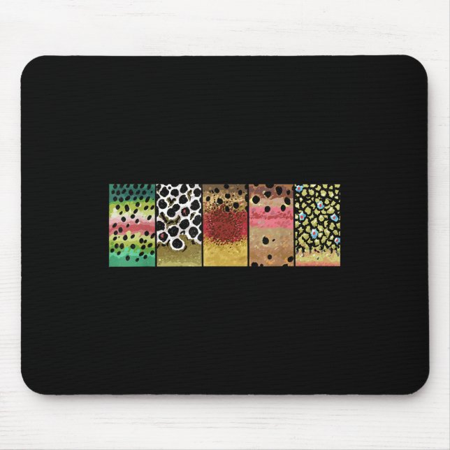 Tapis De Souris Art de motif de truite Arc-en-ciel Brun Cutthroat  (Devant)