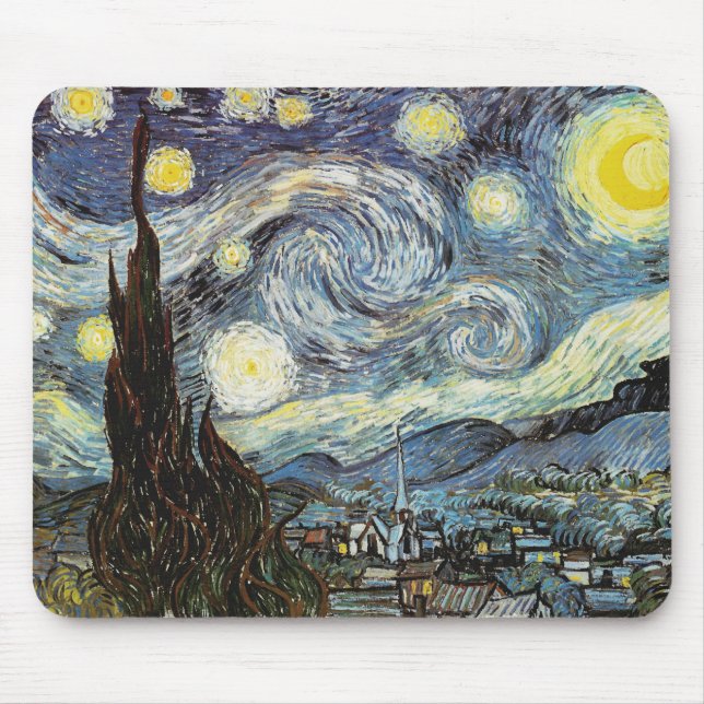 Tapis De Souris Art de nuit Van Gogh Starry (Devant)