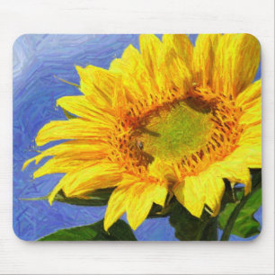 Tapis De Souris Art de tournesol