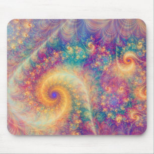 Tapis De Souris Art de vortex fractal abstrait de fantaisie fantai