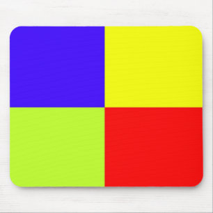 Tapis De Souris Art en bloc couleur