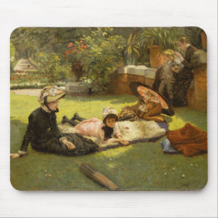 Tapis De Souris Art en plein soleil - peinture de James Tissot