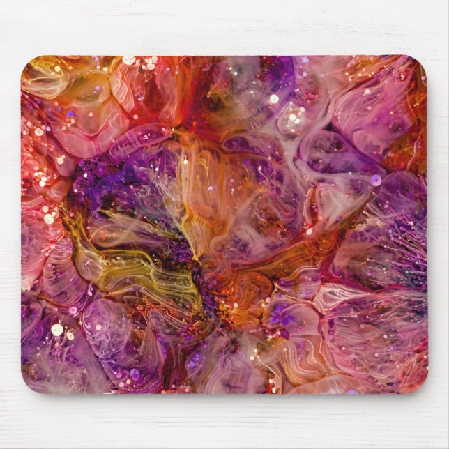 Tapis De Souris Art époxy Abstrait contemporain, Resin Art, Resin (Devant)