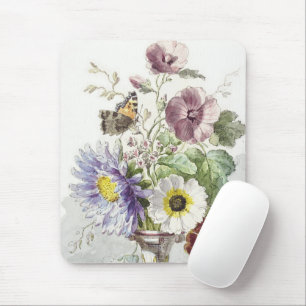 Tapis De Souris Art floral papillon vintage de William van Leen