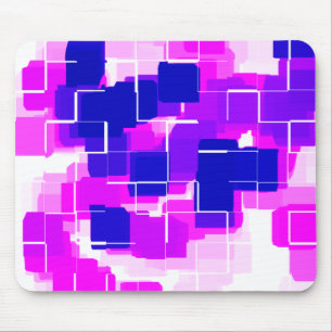 Tapis De Souris Art géométrique "Framboise bleue"