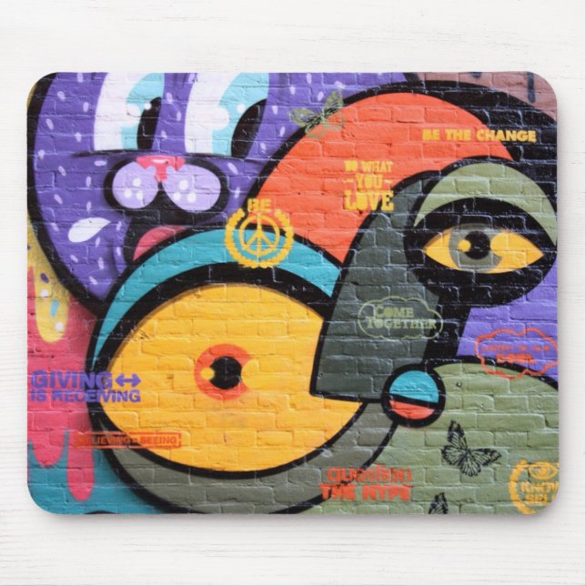 Tapis De Souris Art-Graffiti urbain de rue (Devant)