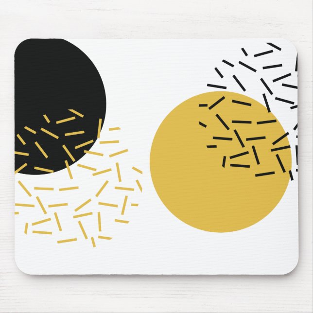 Tapis De Souris Art graphique géométrique urbain simple, moderne e (Devant)