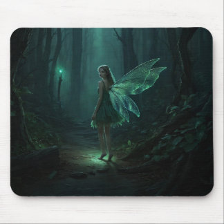 Tapis De Souris Art Imaginaire Fée Forêt Enchantée