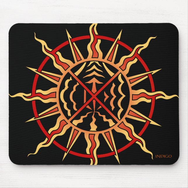 Tapis De Souris Art indigène Mousepad de premiers de nations (Devant)