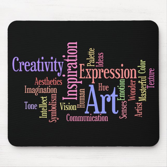 Tapis De Souris Art, inspiration, expression - personne créative (Devant)