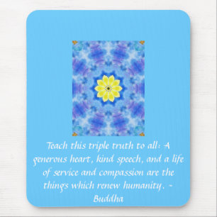 Tapis De Souris Art inspiré de méditation de yoga de citation de