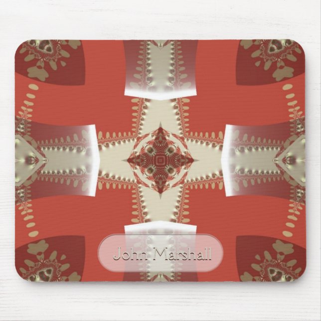 Tapis De Souris Art médiéval du Nouvel Âge avec nom Mousepad (Devant)