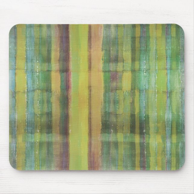 Tapis De Souris Art moderne abstrait coloré par vert Mousepad (Devant)