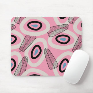 Tapis De Souris Art Moderne Du Milieu Du Siècle En Toute Transpare