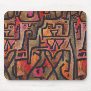 Tapis De Souris Art moderne expressionniste abstrait de forêt de K