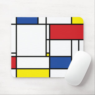 Tapis De Souris Art Moderne Géométrique Minimaliste De Stijl Mondr