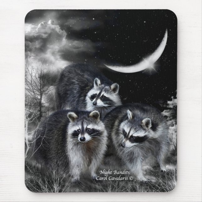 Tapis De Souris Art Mousepad de bandits de nuit (Devant)