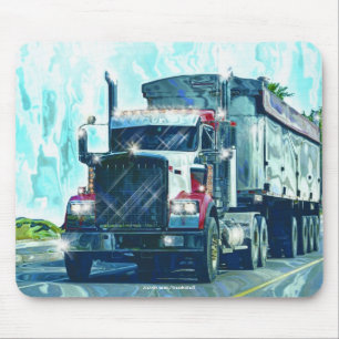 Tapis De Souris Art Mousepad de conducteurs de camion de camion de
