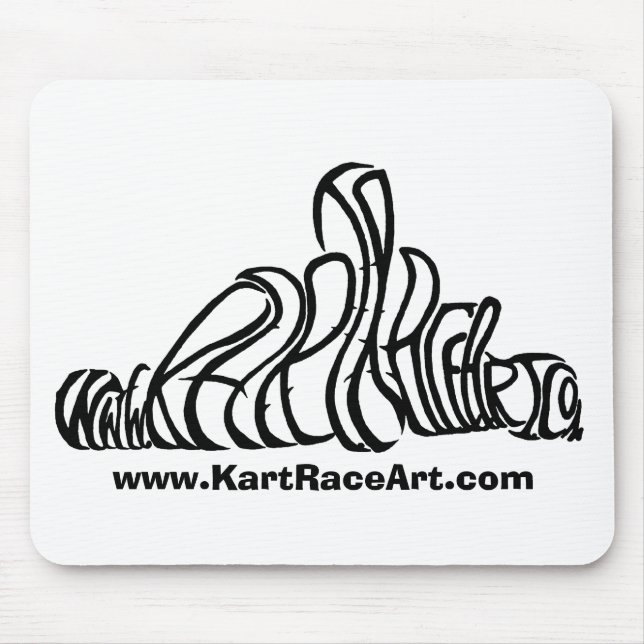 Tapis De Souris Art MousePad de course de kart (Devant)