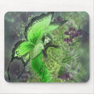 Tapis De Souris Art Mousepad - fée d'imaginaire d'absinthe