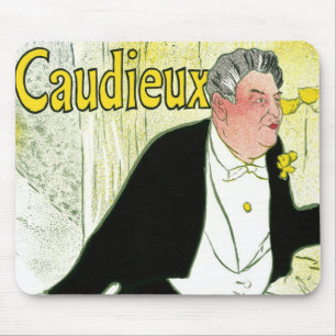 Tapis De Souris Art Nouveau vintage, Caudieux par Toulouse Lautrec