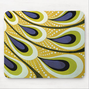 Tapis De Souris Art Nouveau vintage, plume de paon Macmillan